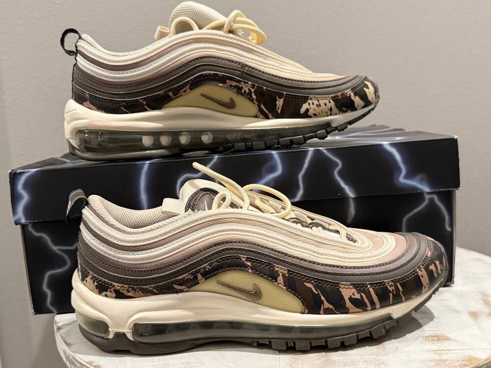 Nike Air Max 97 Camo Ridgerock Mink Brown Size 8.5w 7m 917646-201